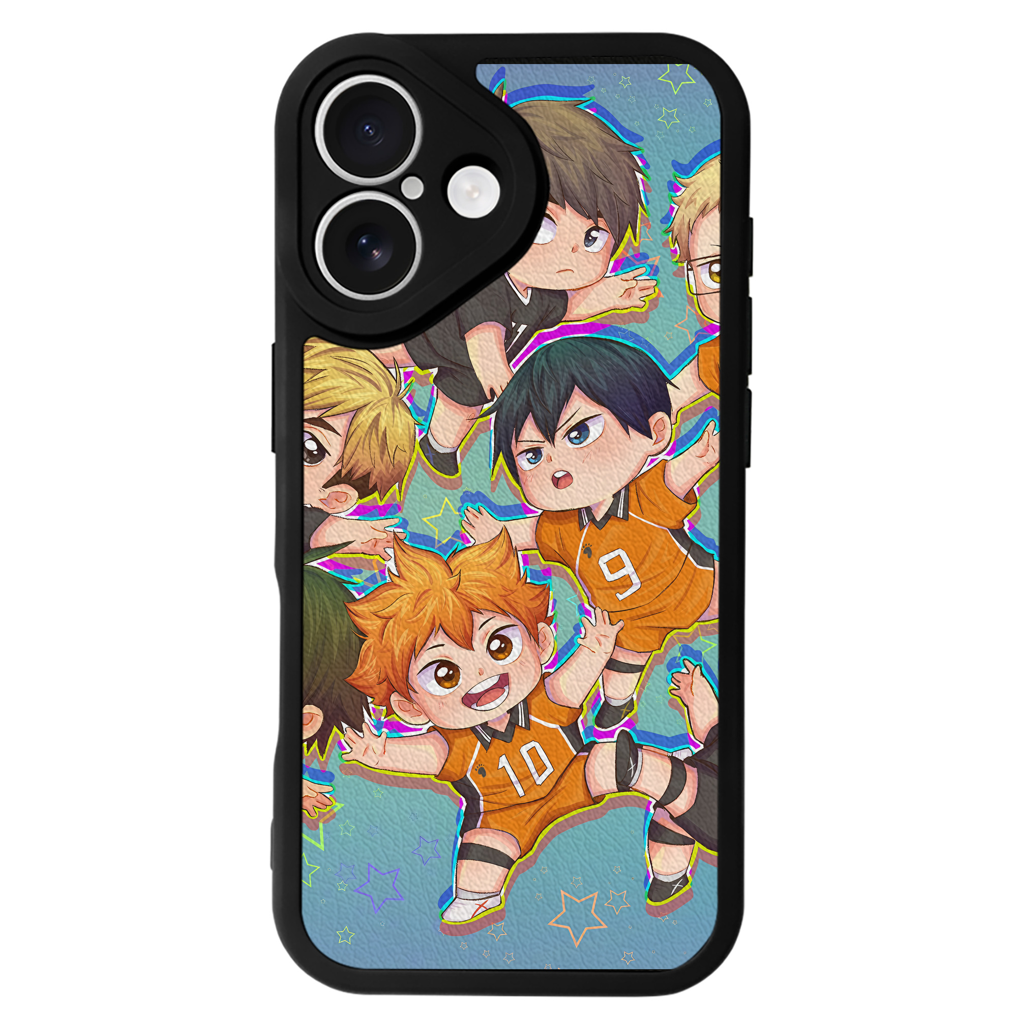 （画像用） ハイキュー!! Haikyu!! 【iPhone 16シリーズ対応】シリコンスマホケース（レザー調） 材質：シリコン